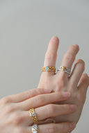 Mesh heart ring