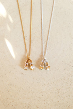ballet shoes necklace / silver,gold / シルバー