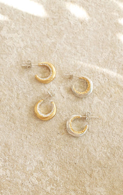 Inside S hoop pierce / 受注生産 / シルバー