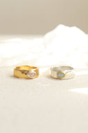 2tone gem ring / M