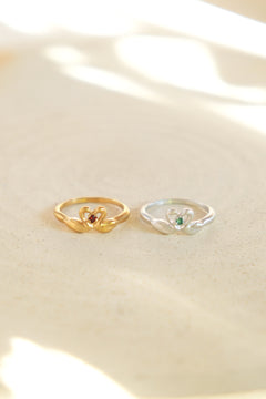 swan gem ring / サイズオーダー / シルバー