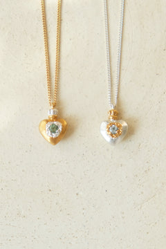 Perfume bottle necklace / Heart / 受注生産 / シルバー