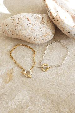Frill 2tone bracelet / 受注生産 / シルバー