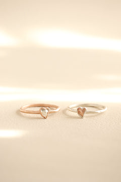 Jewel heart ring / 9 / シルバー