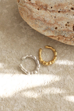 Frill oval cuff / 受注生産 / シルバー