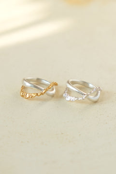 frill layered ring / サイズオーダー / 2tone