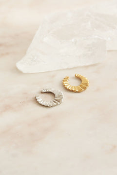 Pleats ear cuff / 受注生産 / シルバー