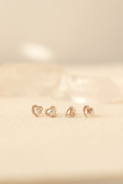 Jewel Heart pierce / 受注生産 / シルバー